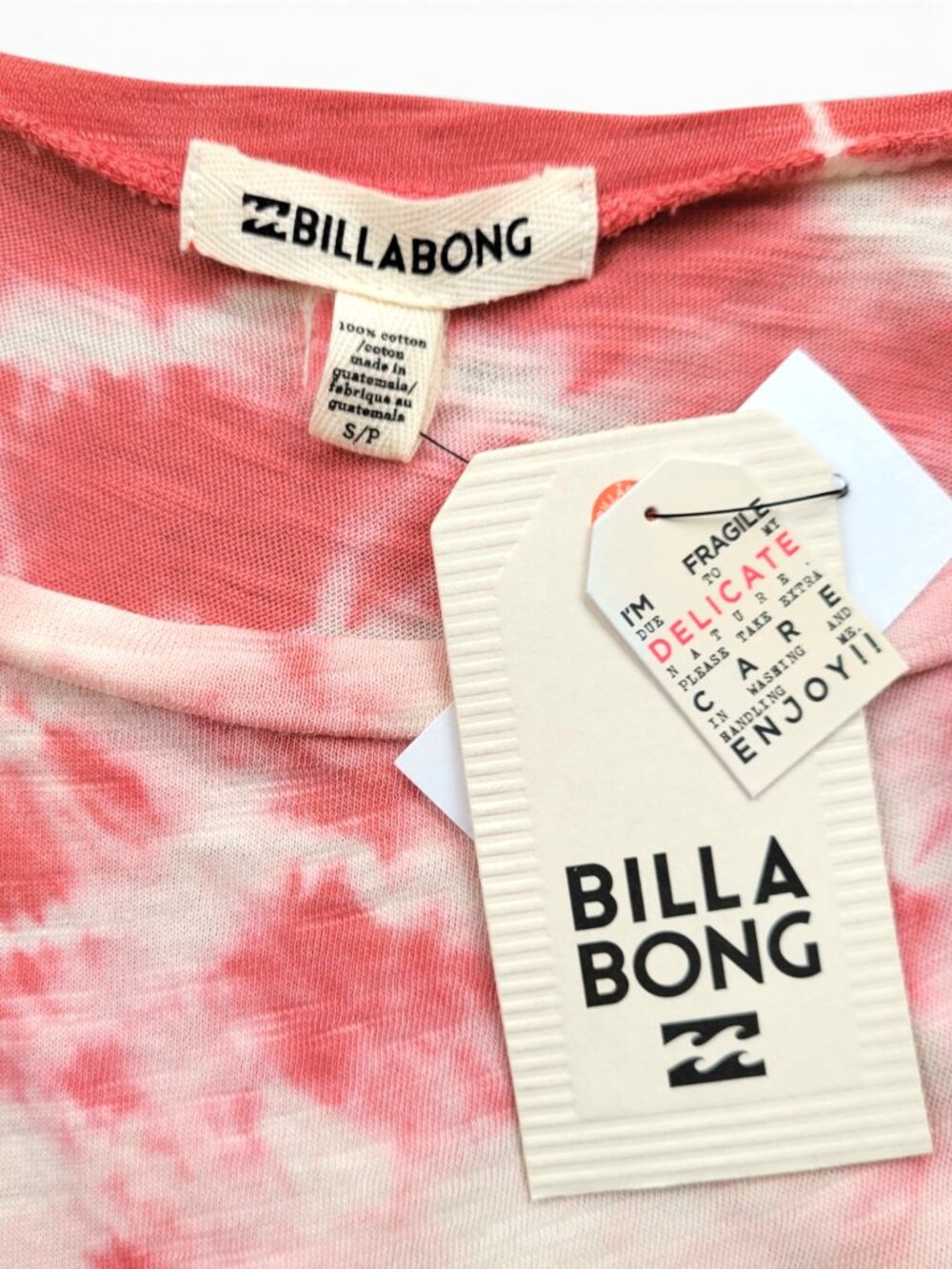 Billabong Turn Away Pink Tie-dye Dress Size Small - Picture 8 of 12
